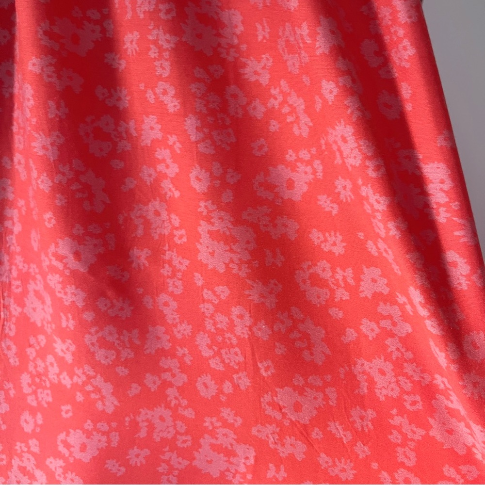 Hatch floral maternity dress red/pink v-neck size 1 (2-4 pre-pregnancy) - Picture 6 of 6